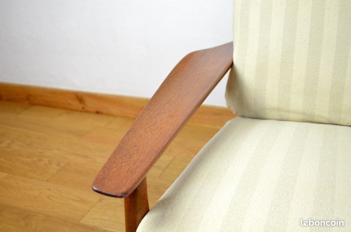 Fauteuil Danois de Grete Jalk Édition Glostrup Vintage 1960 (image 2)