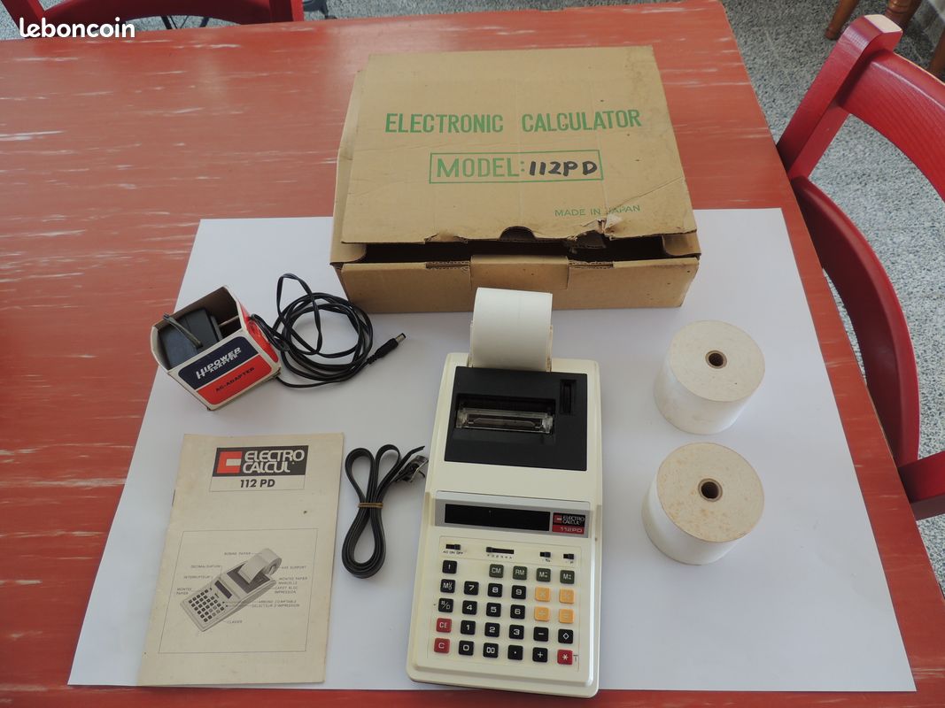 Calculatrice électro LCD 85 Vintage – Fonctionne, Piles Neuves Incluses