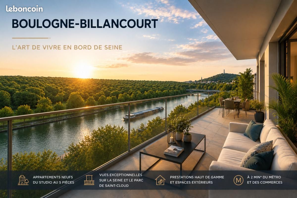 Appartement 2 pièces 55 m² · à Boulogne-Billancourt · 55 m² · 740 000 €