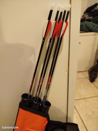 Carquois 3 Tubes Pour Tir à L'Arc - Porte-Flèches Tactique Avec Clip Ceinture, Léger Et Rotatif