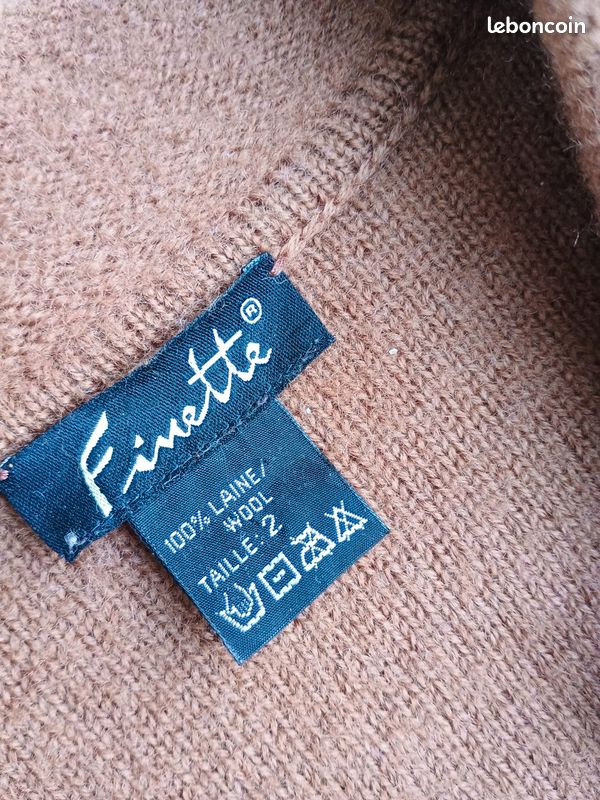 Gilet femme 100% laine T38/40
Finette (image 4)