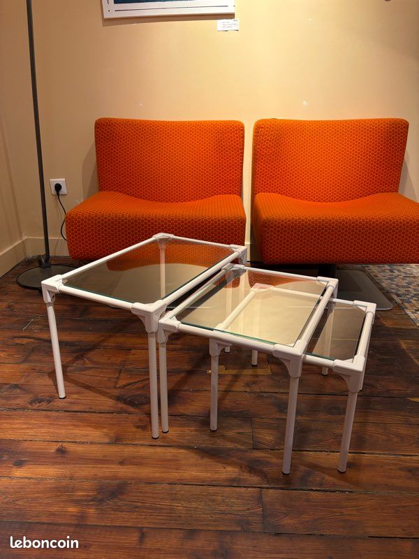 Table basse gigognes vintage (image 2)