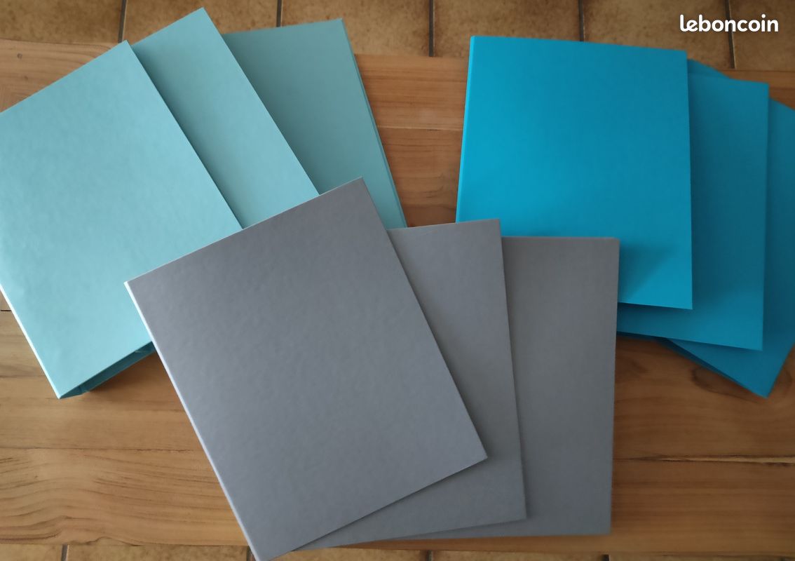 NEUF - lot de 9 grands classeurs 4 anneaux A4 + 21 x 29,7 cm dos 40 mm Exacompta MADE IN FRANCE (image 1)