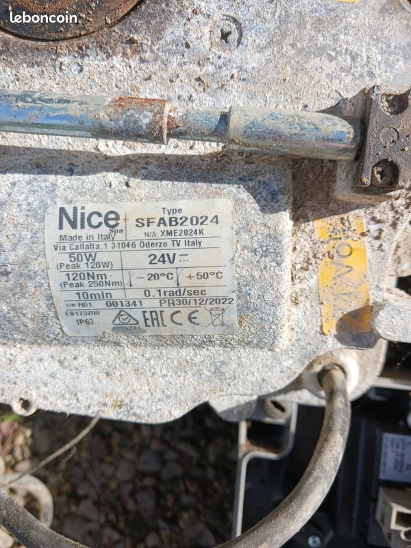 Ensemble motorisation de portail NICE (image 1)