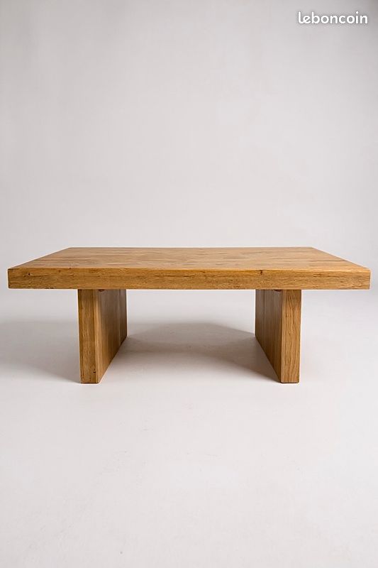 Table basse japonisante en chêne massif (image 1)
