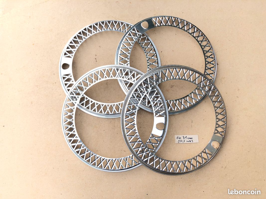 Enjoliveurs cerclages dia 31 cm (22,5 intérieur) roue ancienne collection (image 3)