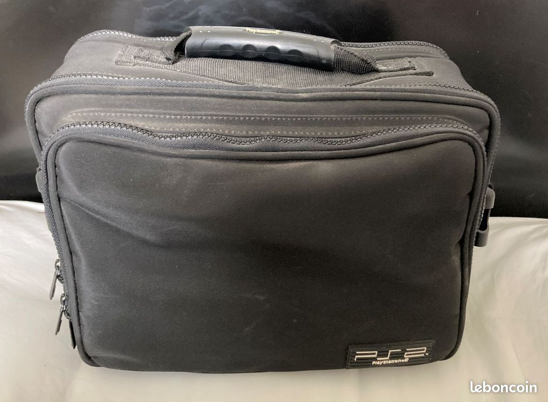 Sacoche Bandoulière Sony PlayStation 2 - Neuve, Noir, Années 80