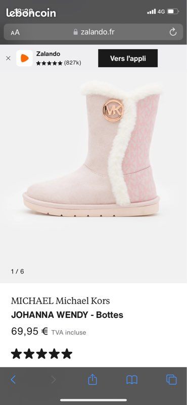 Bottine enfant Michael Kors neuve (image 1)