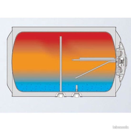 Chauffe Eau Electrique Horizontal 150L - Anode Magnésium - 15kW (image 2)