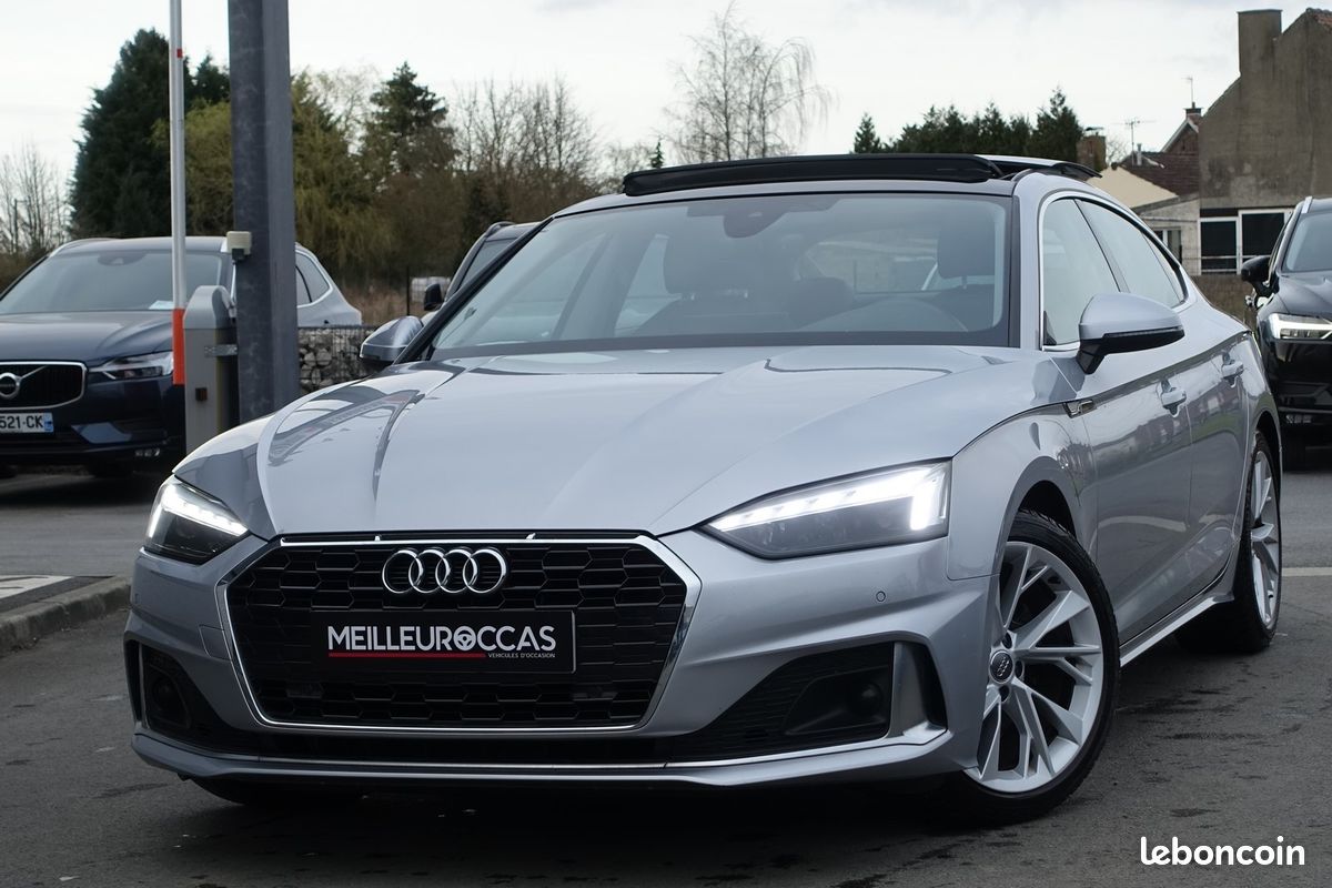 A5 Sportback 35 Tdi Mhev S-Tronic 163ch Virtual cockpit/Toit ouvrant/Cuir sport chauffant/Caméra/Gps Europe/Carplay/1°main/Garantie 12 mois (image 1)