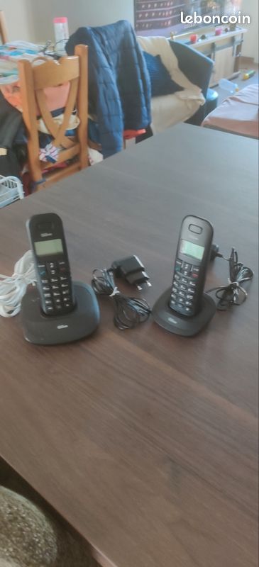 Double téléphone fixe sans fils (image 1)