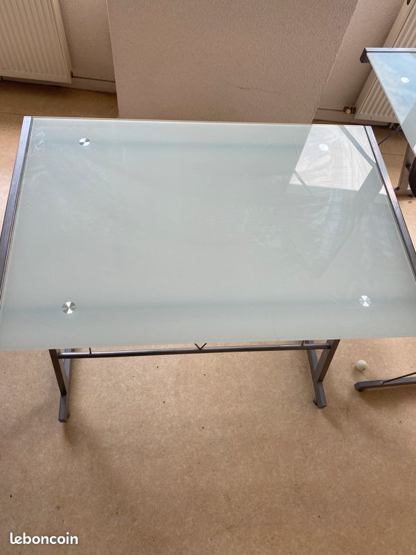Bureau en verre x2 (image 2)