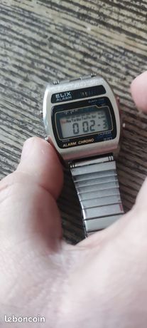 Montre Femme Vintage FMDCT390 - Boîtier Argenté 39mm, Bracelet Blanc, Pile Neuve