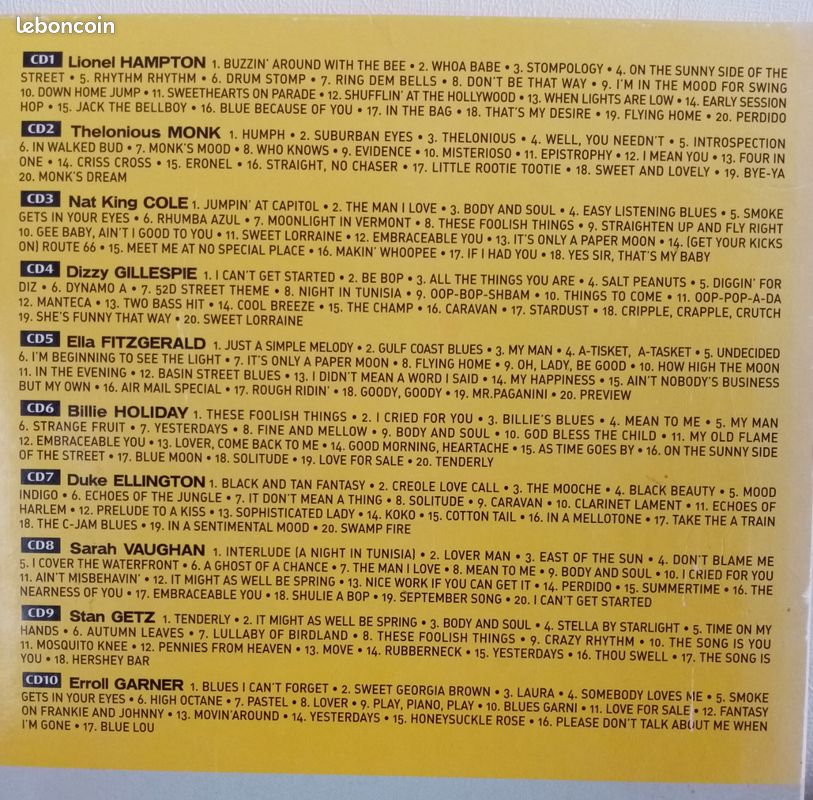 Coffret de 10 CD jazz (image 3)