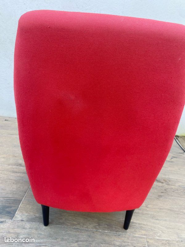 Fauteuil Habitat Daborn rouge (image 2)