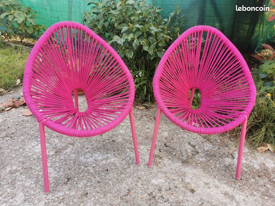 Chaises enfant rose (image 3)