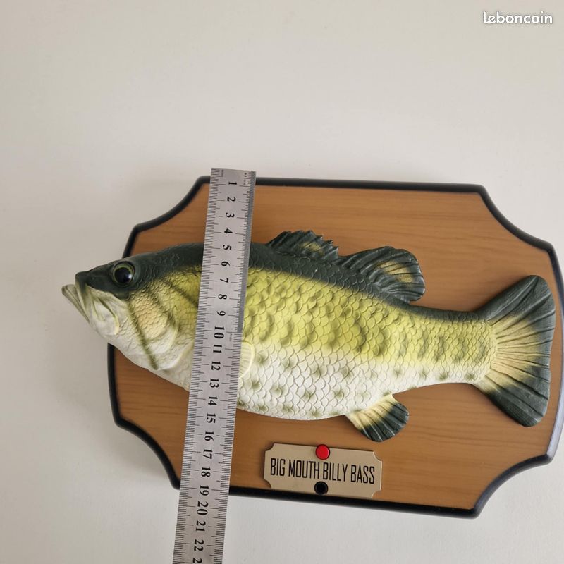 Poisson chantant et dansant Big Mouth Billy Bass. Vintage