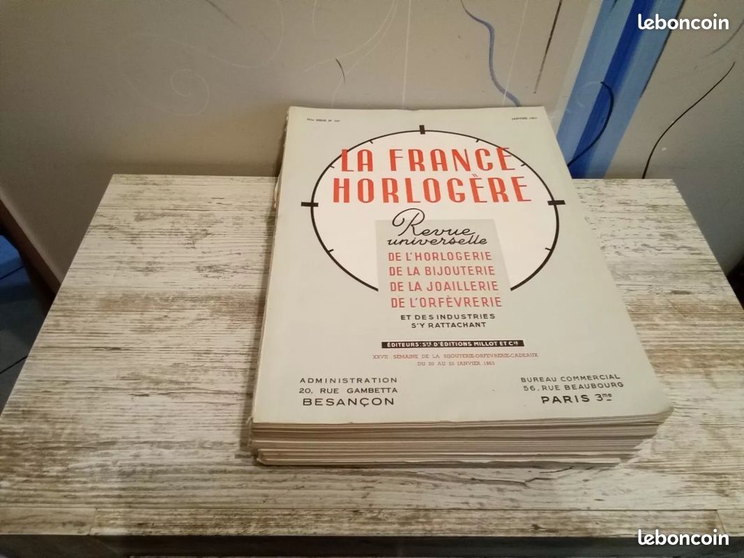 Revue la France horlogère . Année 1963. Rare (image 1)