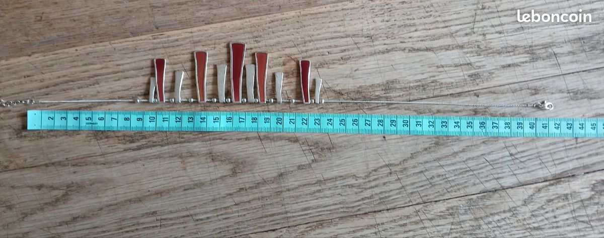 Collier plastron graphique Hervé Dubin (image 4)