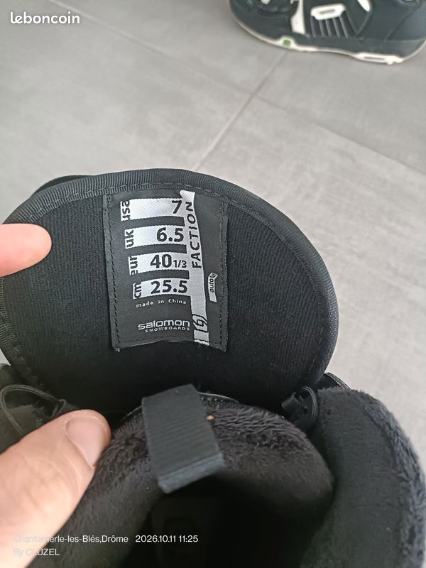 Snowboard + fixation+ chaussures (image 5)