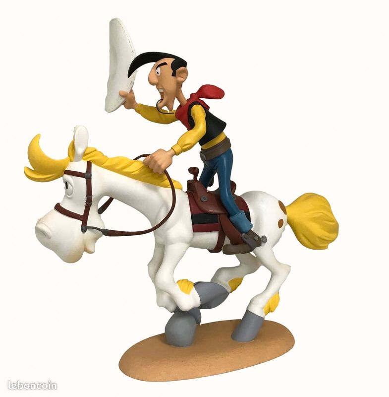 Sculpture Lucky Luke Leblon-Delienne – Duel – 1995 – Certifiée – Résine