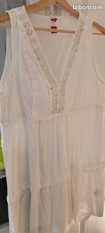 Robe Tunique Femme Miss Captain – Taille 42 – Gris, Coton – Très Bon état