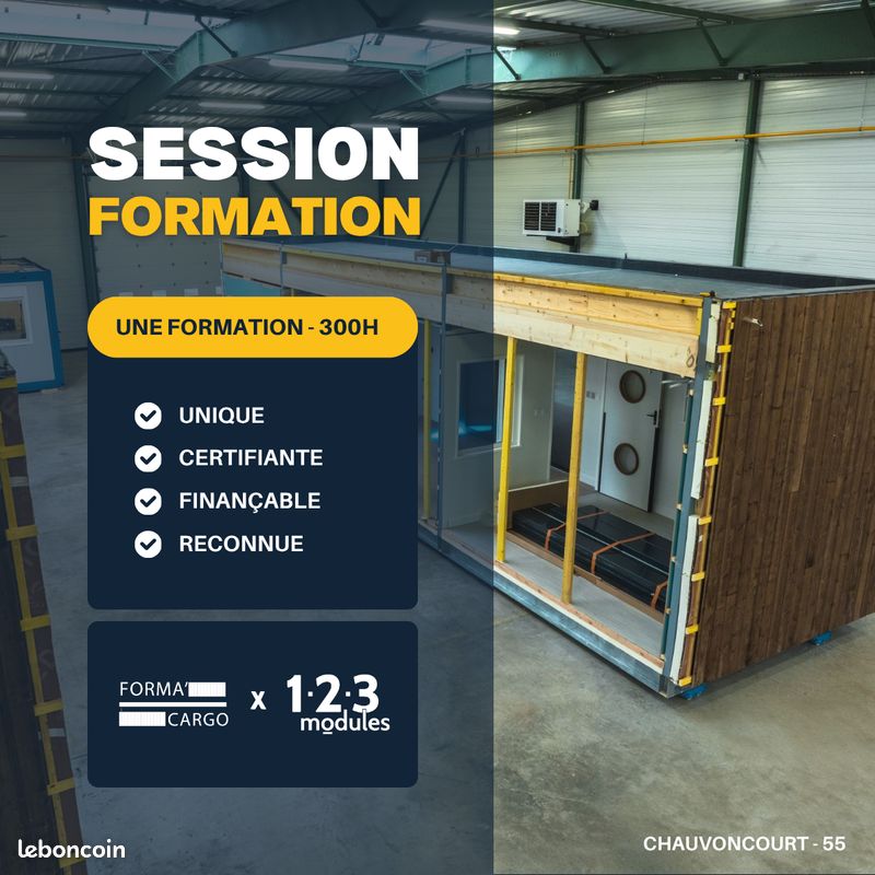 Parcours de formation – Construction d’un habitat en containers maritimes (H/F/X) (image 1)