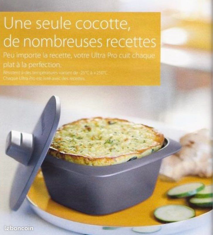 Cocotte Tupperware Ultra Plus Jaune – 3L, Vintage, Avec Couvercles Micro-ondes Et Congel