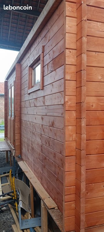 Châlet en bois 14 m2 a vendre démonté (image 3)