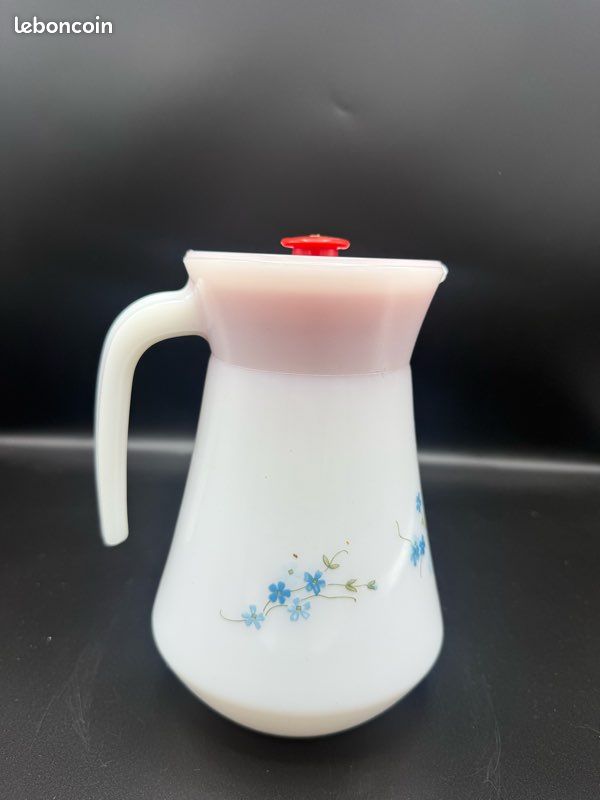 Pichet Arcopal Myosotis 📦 Envoi 24/48 h carafe vintage - verseur théière cafetière ancienne - Arts de la table