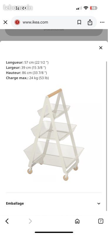Desserte IKEA risatorp (image 3)