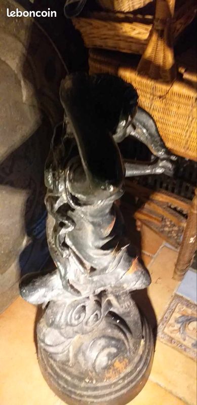 Grande paire de statues en fonte (image 5)
