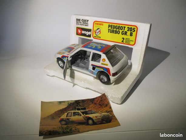 Peugeot 205 Turbo GR.B Burago - 1/43 - Année 1983 - Modèle En Boîte
