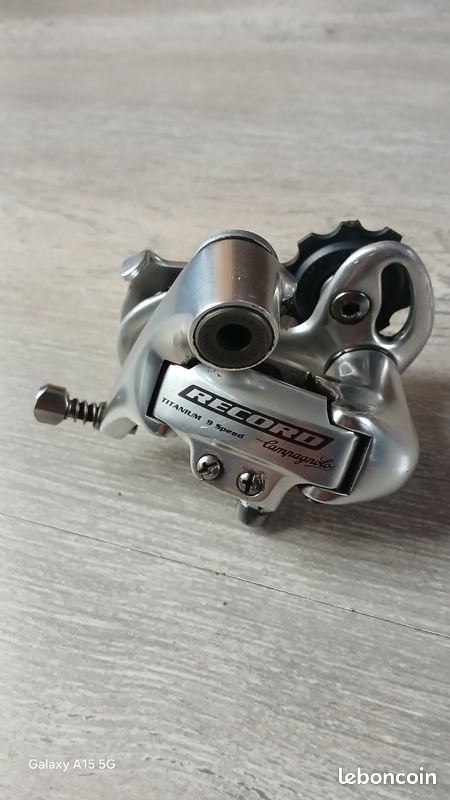 Vintage 90's Campagnolo Record Titanium 9 speed rear mech