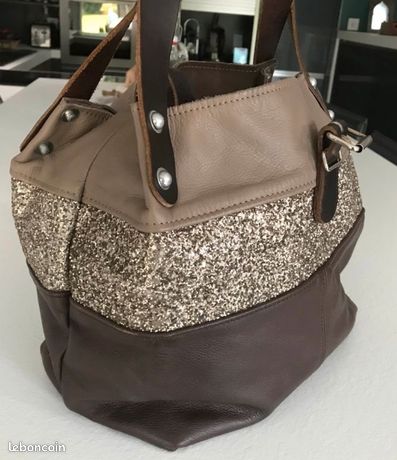 Sac Estellon Occasion Sac En Cuir Et Paillettes Estellon