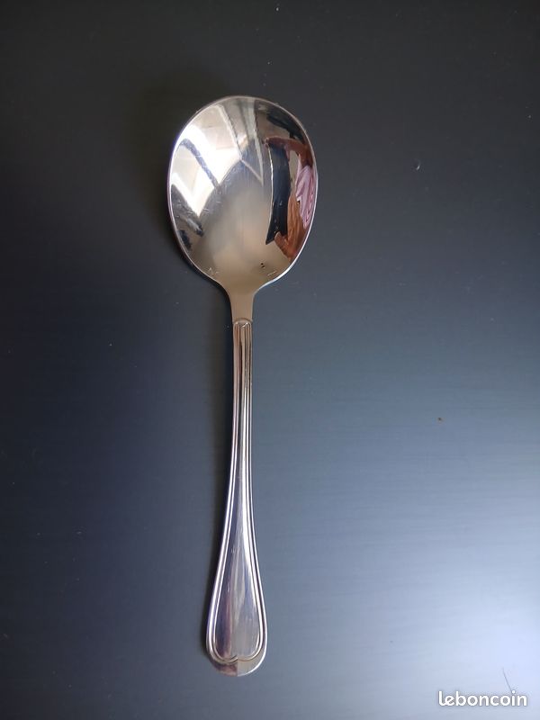 12 cuillères à glace en métal argenté (image 6)