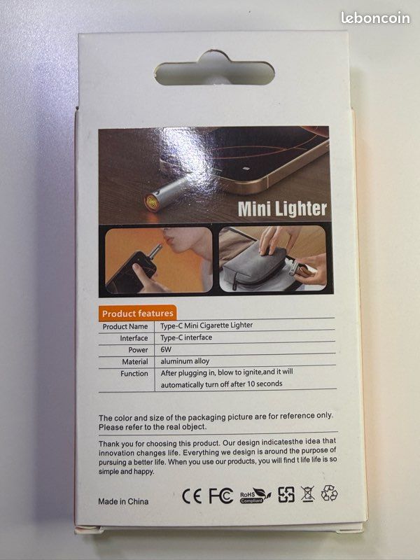 Briquet électrique USB-C ‼️ (image 2)