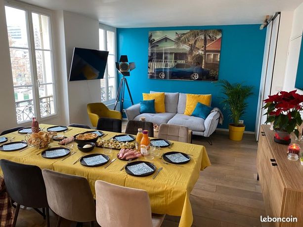 Appartement meublé, 3 pieces, 53m2, centre Puteaux, disponible le 5 Avril