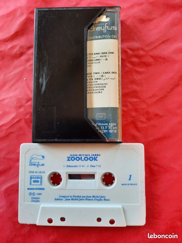 Cassette audio - Jean-Michel Jarre : zoolook (image 3)