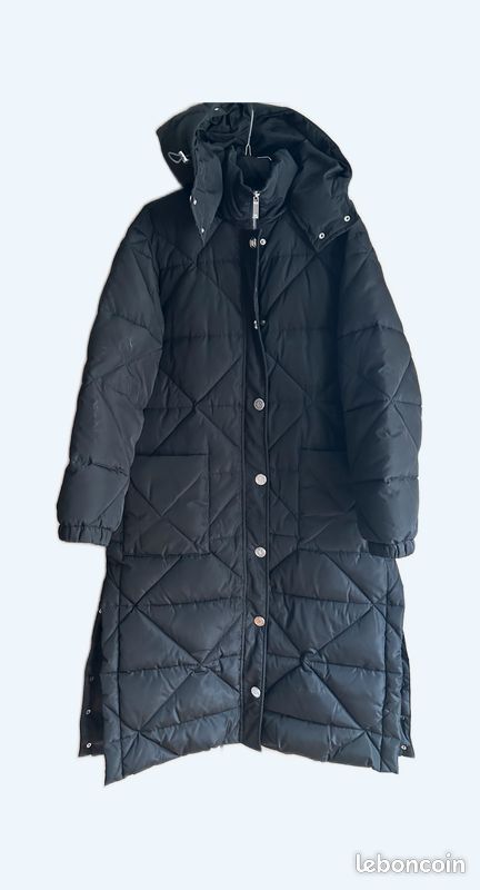 Maje Doudoune Argentee NEUVE Magnifique Doudoune Manteau MAJE