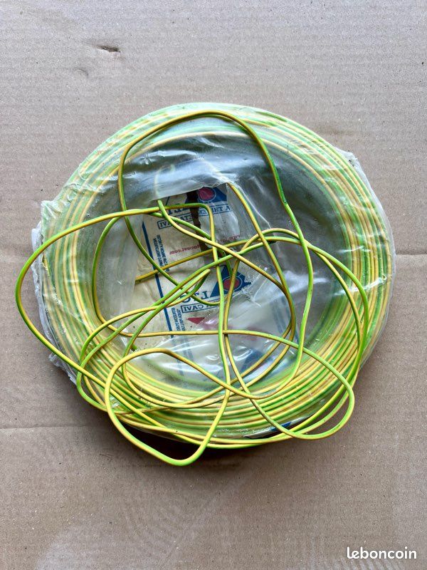 Fil électrique Jaune Vert (image 1)