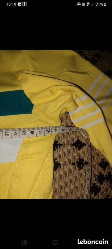 Maillot cycliste jaune santic femme L (image 10)