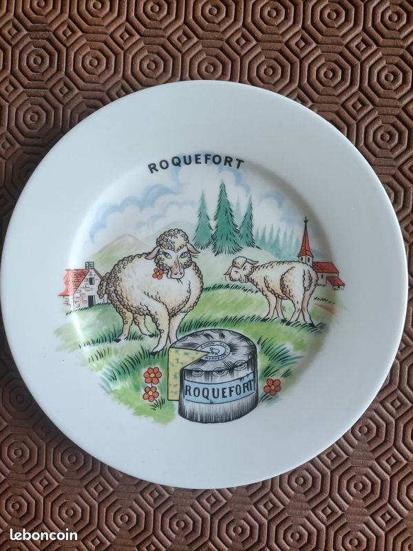Lot de 6 assiettes à fromage en porcelaine de LIMOGES (image 9)