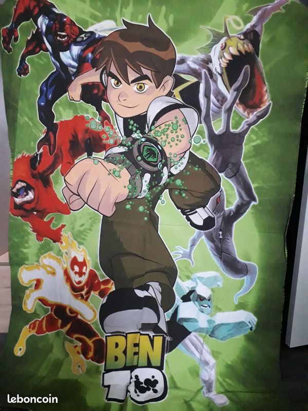 Housse couette 90 Ben 10 lit simple (cj) (image 1)