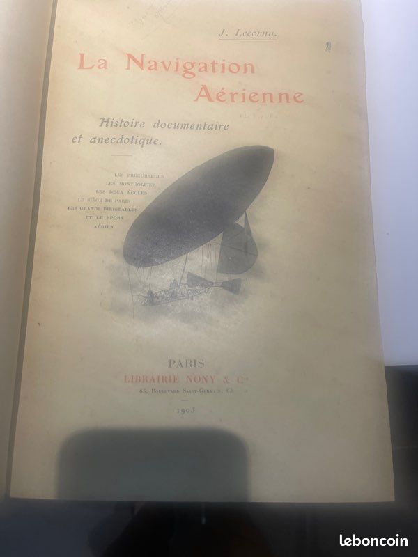 La navigation aérienne édition 1903 (image 1)