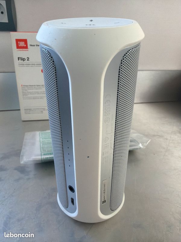 ❤️🎧🎵 Enceinte JBL FliP 2 blanche fonctionne Bluetooth câble et chargeur compatible tablette téléphone ordinateur (image 10)