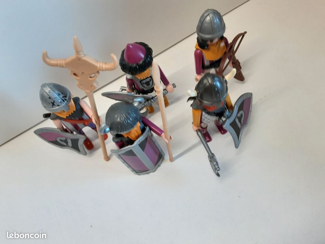 Lot de vikings/chevaliers barbares/du taureau playmobil (image 4)