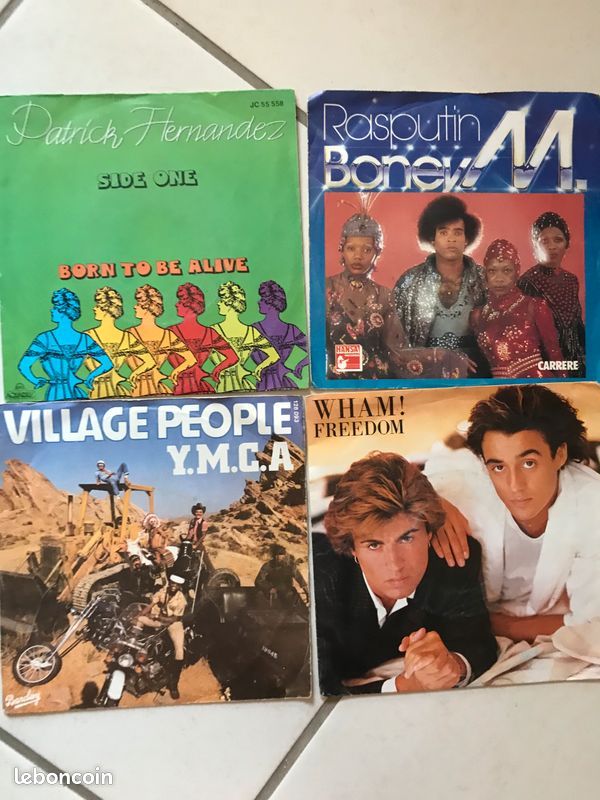 Disques vinyles 45 tours vintage (image 1)