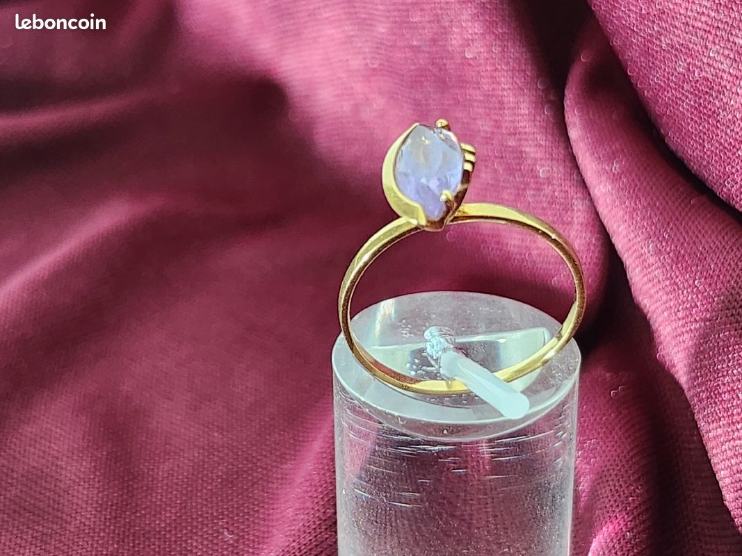 Bague améthyste et or jaune (image 6)