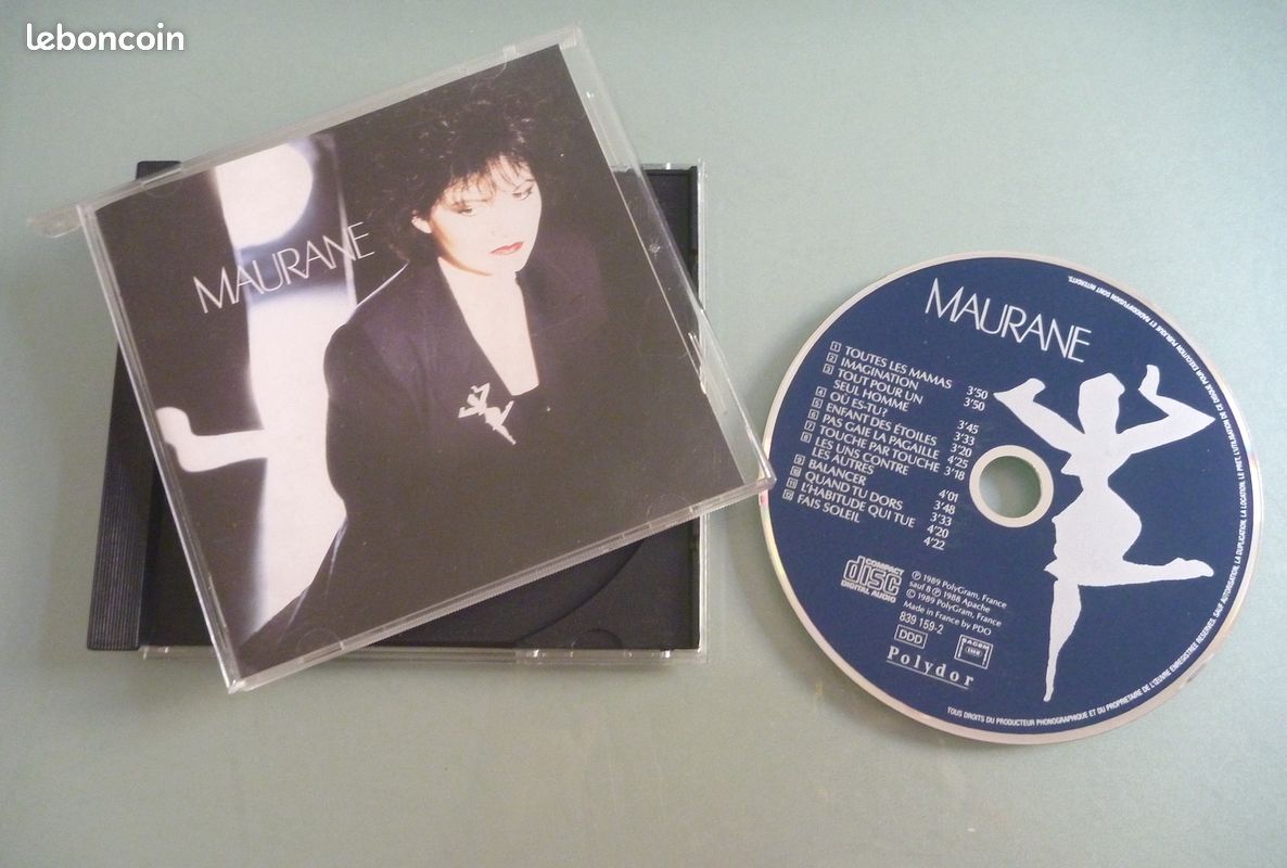 MAURANE Album 12 titres, musique variété française - CD C. NEUF (image 4)
